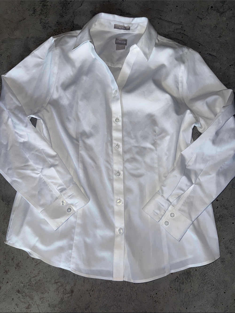 Chico's White Dress Shirt - Classic Button-Up